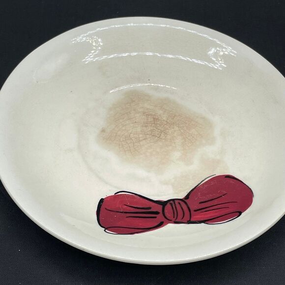 Vintage Mom & Pop Teacups Mugs w/ Matching Bow Saucers 1950s Relco Mid-Century - Picture 4 of 11